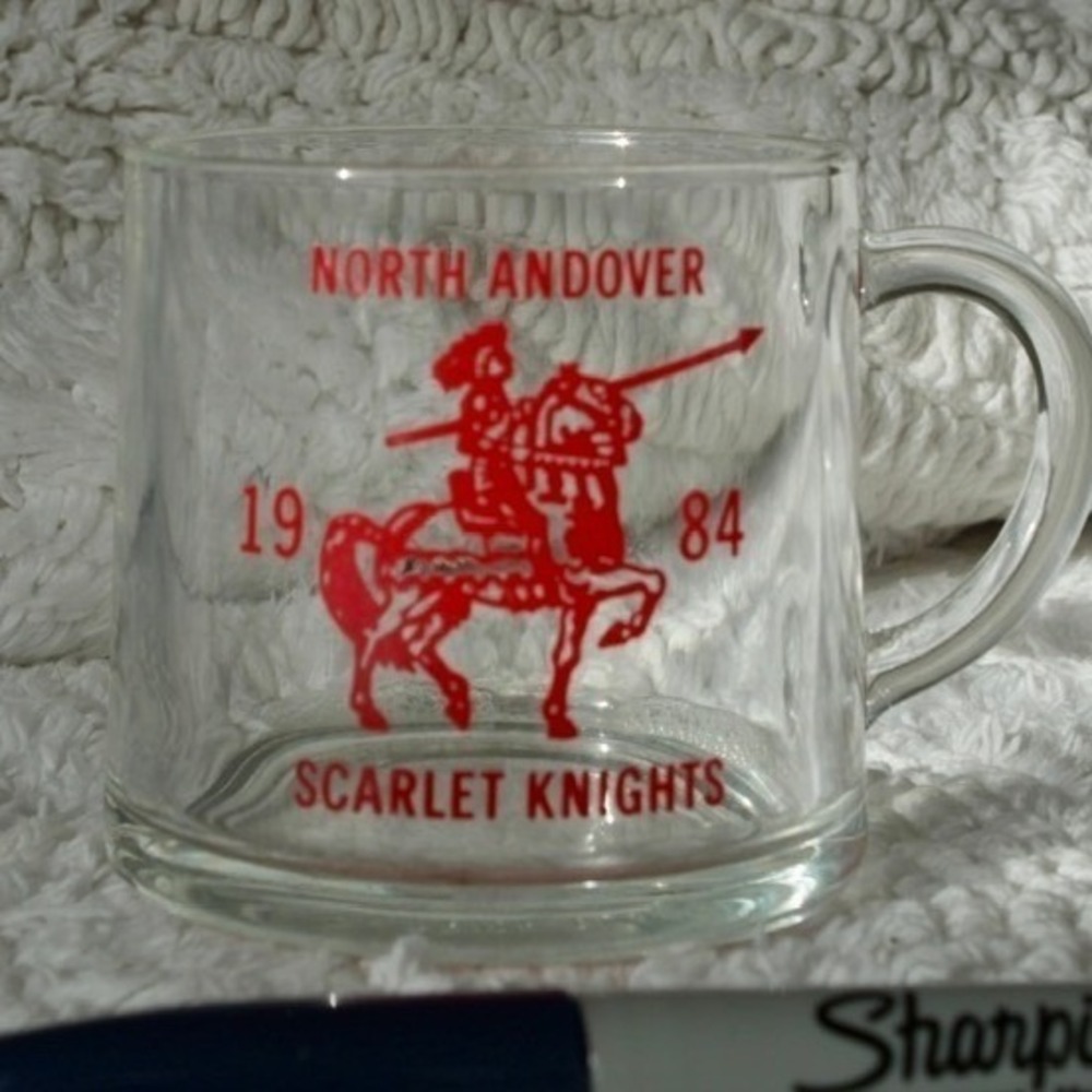 North Andover High‎ School Scarlet Knights 1984 Glass Mug